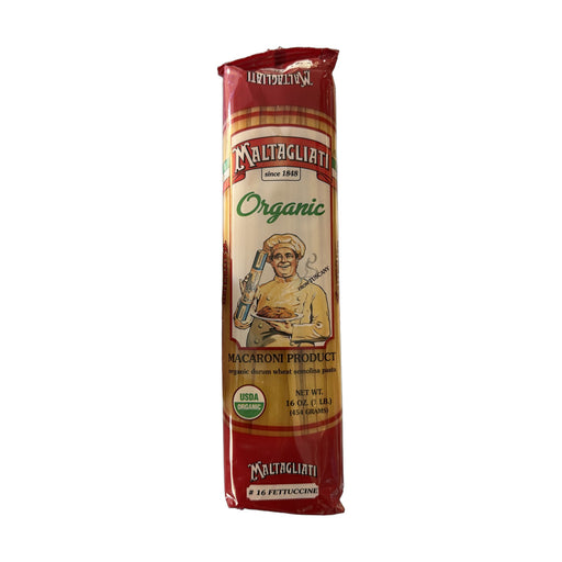 Maltagliati Organic Macaroni Product #16 Fettuccine 16 oz (454 Grams) | Hamilton Euromarket