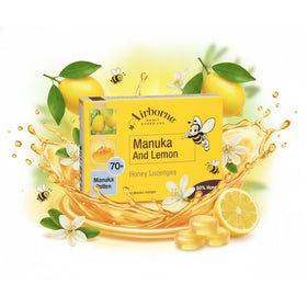 Airborne Manuka & Lemon Honey Lozenges, New Zealand 45g (1.6oz)