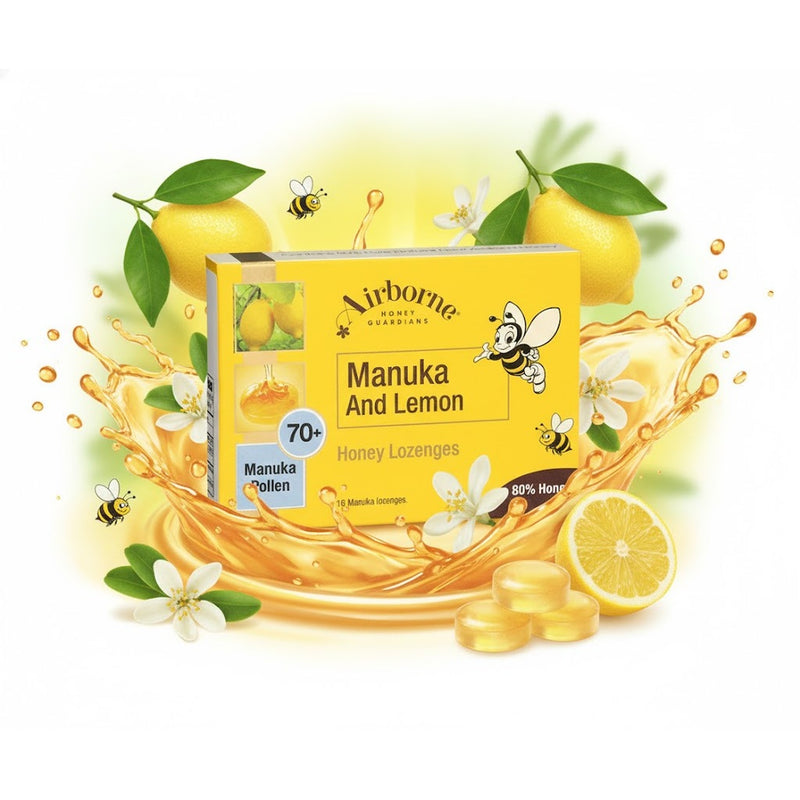 Airborne Manuka & Lemon Honey Lozenges 16 ct 45 g