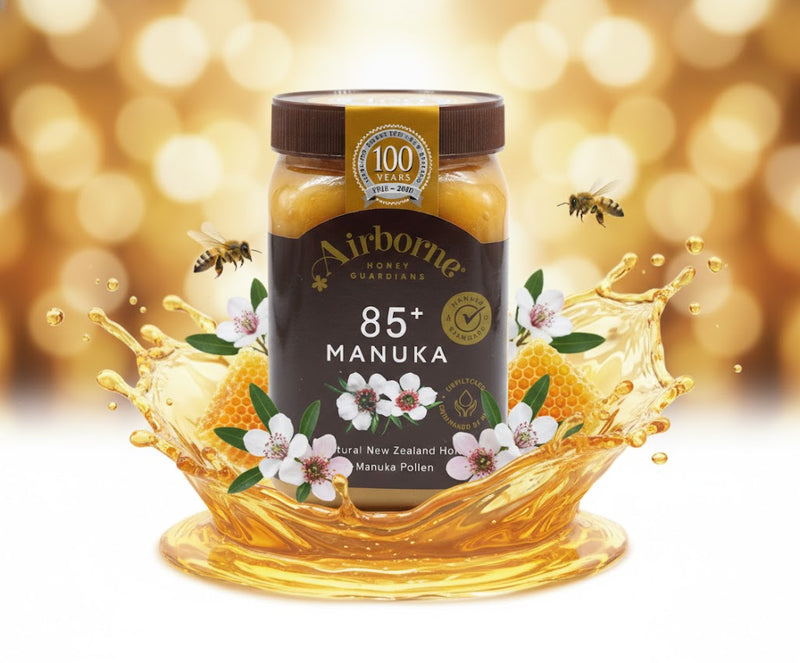 Airborne Manuka Honey 85+ Raw Monofloral 500 g