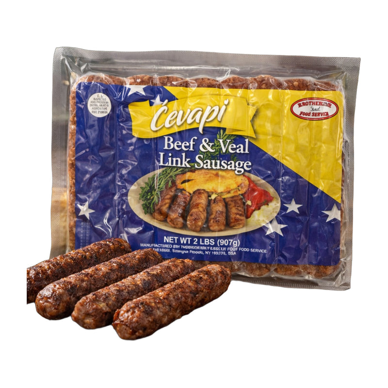 Brother & Sister Cevapi Beef & Veal Link Sausage 907 g | Hamilton Euromarket