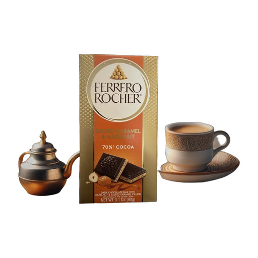 Ferrero Rocher Dark Hazelnut & Crunchy Salted Caramel Chocolate Bar 88 g | Hamilton Euromarket