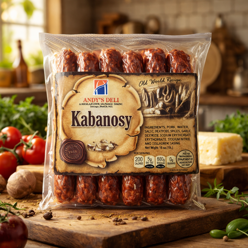 Andy'S Deli Kabanosy Pork Sausage 454 g