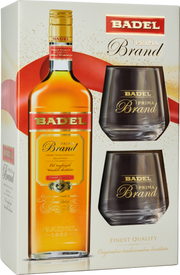 Badel Prima Croatian Brandy Gift Set with 2 Glasses 700ml (23.7fl oz)