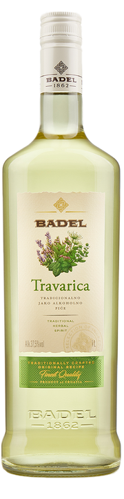 Badel Travarica Herbal Brandy, Croatian Rakija 1L (33.8fl oz)