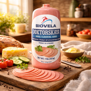Biovela Doktorskaya Bologna (Fresh Sausage) 453 g — authentic deli from Lithuania | Hamilton Euromarket