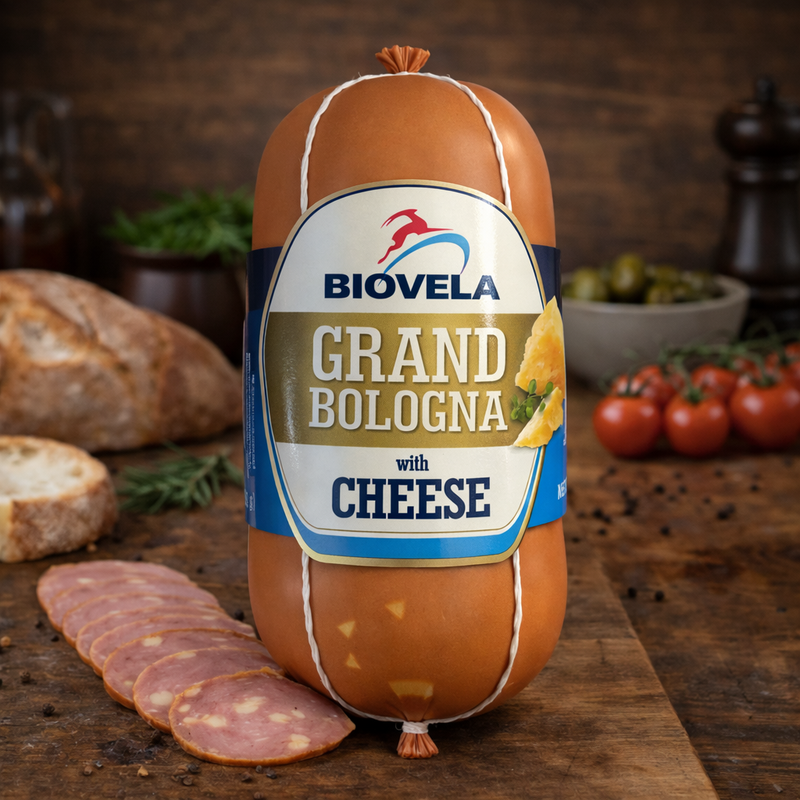 Biovela Grand Bologna with Cheese (Deli Meat)