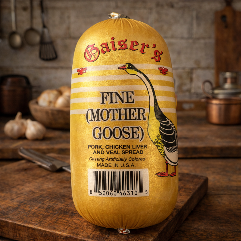 Gaiser'S Fine Mother Goose Pork, Chicken Liver & Veal Spread 125 g — authentic deli from United States | Hamilton Euromarket