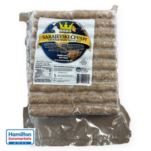 Emsa Sarajevski Ćevapi, Bosnian Skinless Beef Sausage, Frozen