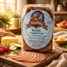 Teodora Kraski Svinjski Vrat Smoked Pork Neck, Serbian Cured Meat