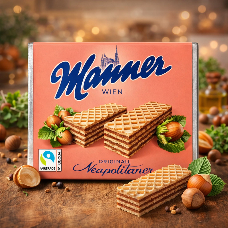 Manner Original Neapolitan Wafers Hazelnut Cocoa Cream 75 g