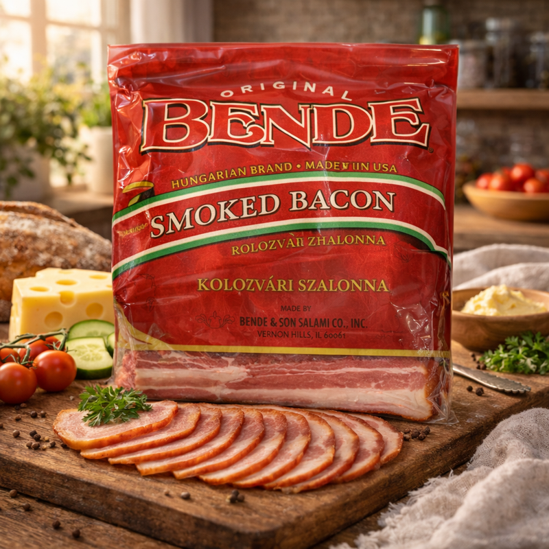 Bende Original Smoked Bacon (Kolozsvari Szalonna) – Deli Cut