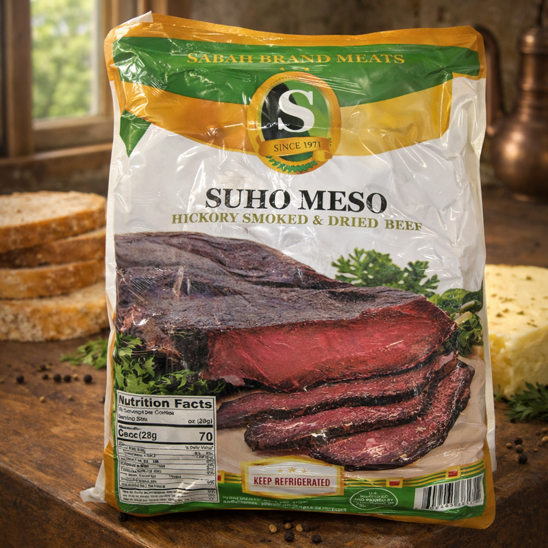 Sabah Suho Meso Hickory Smoked & Dried Beef (Smoked Sausage)