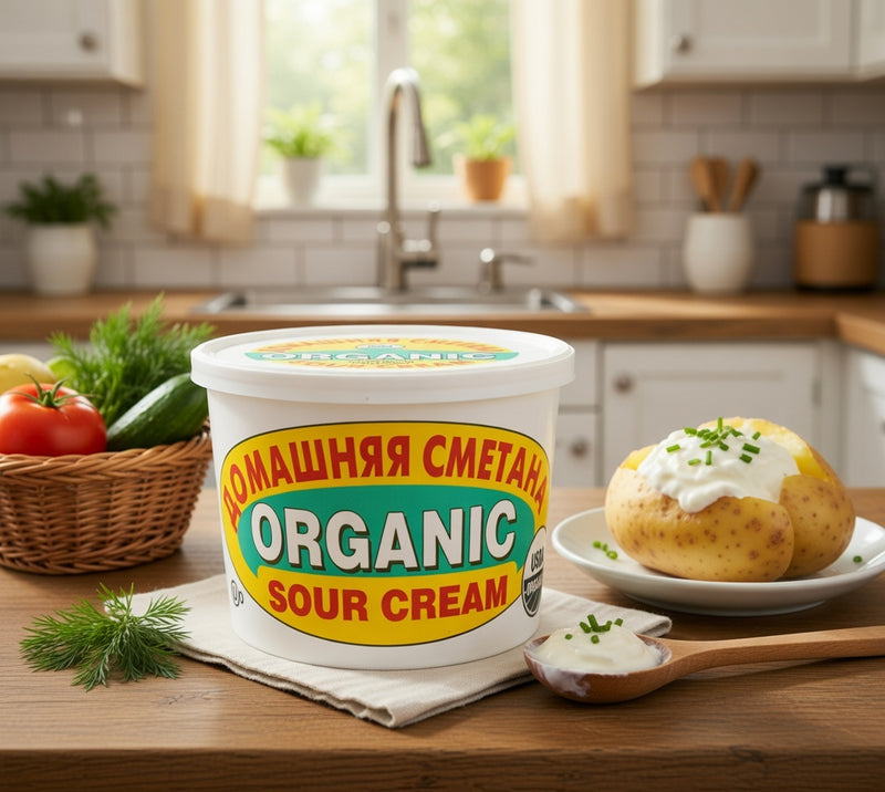 Four Seasons Dairy Organic Homemade Sour Cream 425 g