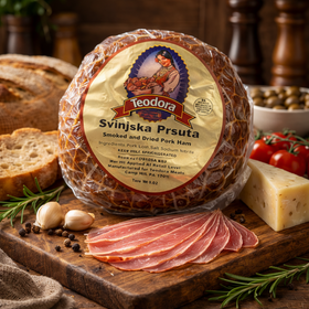 Teodora Svinjska Pršuta Smoked & Dried Pork Ham, Serbian Style