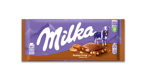 Milka Peanut Crispy Caramel Chocolate Bar 90g (3.2oz)