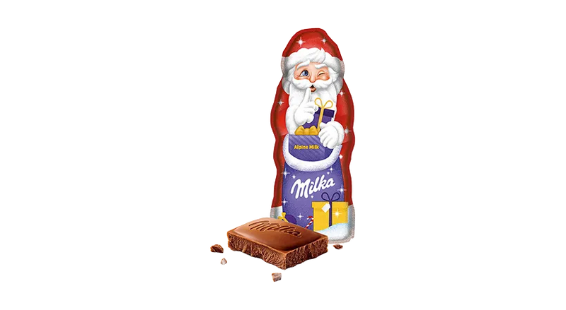 Milka Santa Claus Alpine Milk Chocolate 45g (1.6oz)