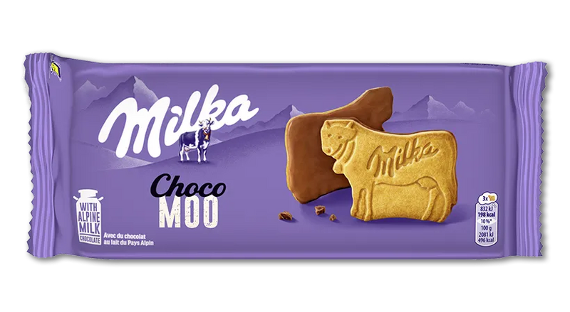 Milka Choco Moo Milk Chocolate Topped Biscuit 120g (4.2oz)