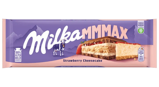 Milka Strawberry Cheesecake Milk Chocolate Bar 300g (10.6oz)