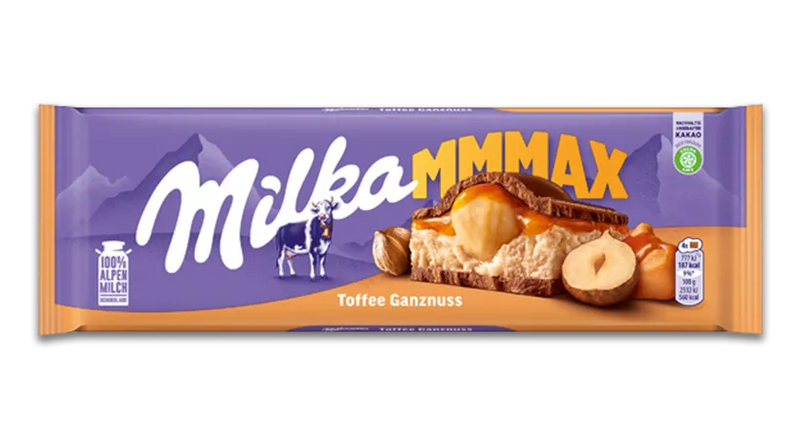 Milka MMMax Toffee Whole Nuts Milk Chocolate Bar 300g (10.6oz)
