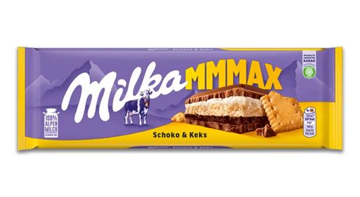 Milka Choco & Biscuit Chocolate Covered Biscuits 300g (10.6oz)