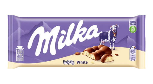 Milka Bubbly White Aerated White Chocolate Bar 95g (3.4oz)