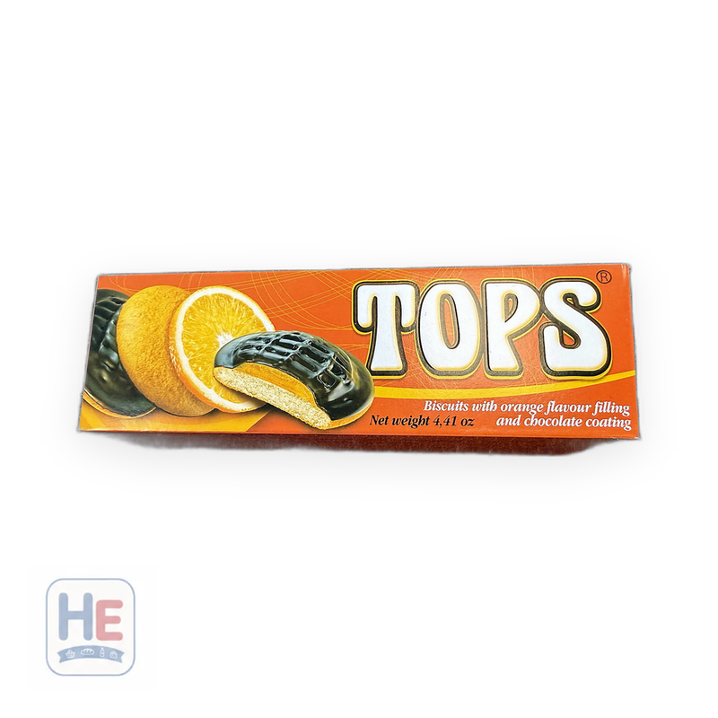 Agrokomerc Tops Jaffa Biscuits Orange 125g (4.4oz) | HE hero 3871040003309