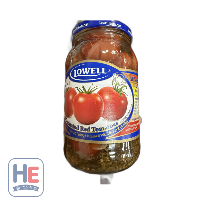 Lowell Marinated Red Tomatoes 860g (1 lb 14.3 oz) | HE hero 617115024427