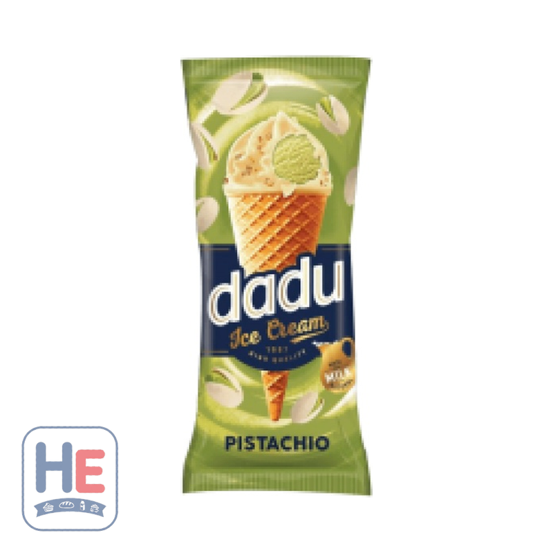 Dadu Pistachio Ice Cream with Waffle Crisps in a Waffle Cone 150ml (5.1fl oz) | HE hero 4770166222665