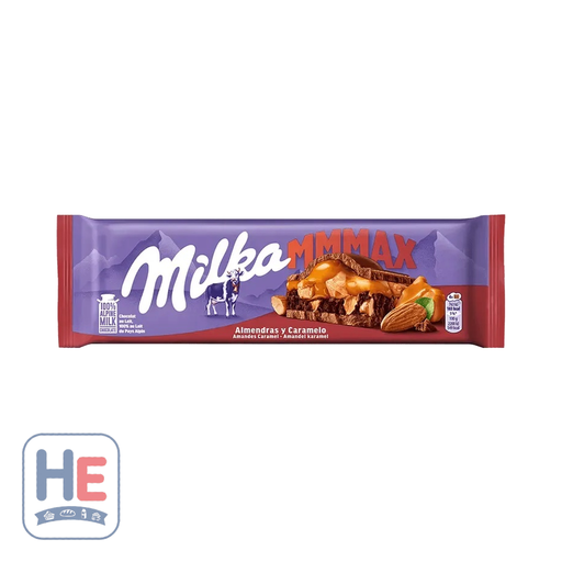 Milka Almond Caramel Chocolate Bar 300g (10.6oz) | HE hero 891128145212