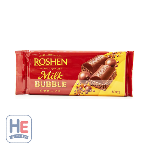 Roshen Bubble Aerated Milk Chocolate 80g (2.8oz) | HE hero 4823077626227