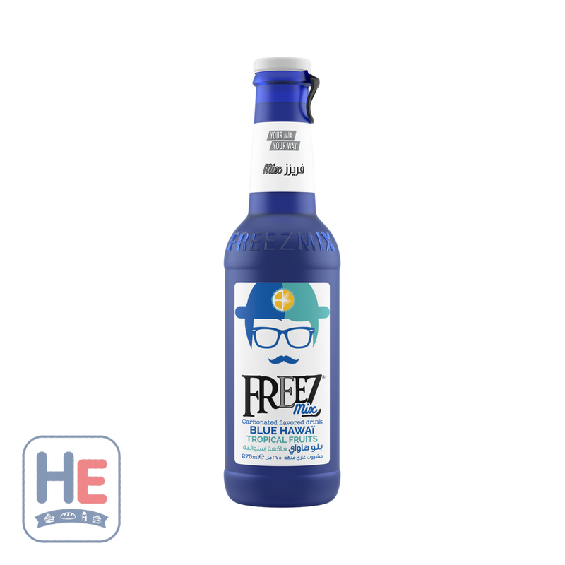 Freez Mix Blue Hawaii Tropical Sparkling Drink 275ml (9.3fl oz) | HE hero 762571500197