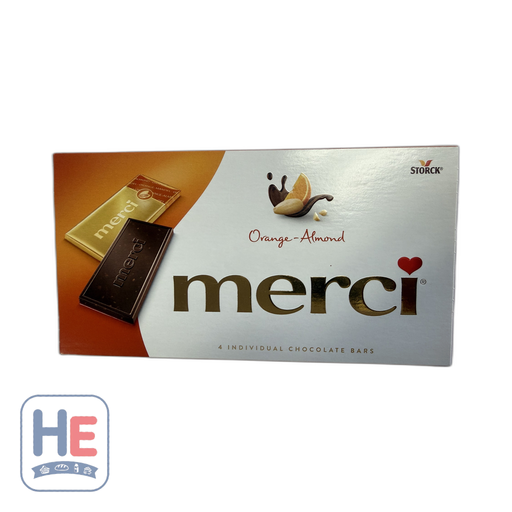 Merci Orange-Almond Chocolate Bars 100g (3.5oz) | HE hero 4014400925265