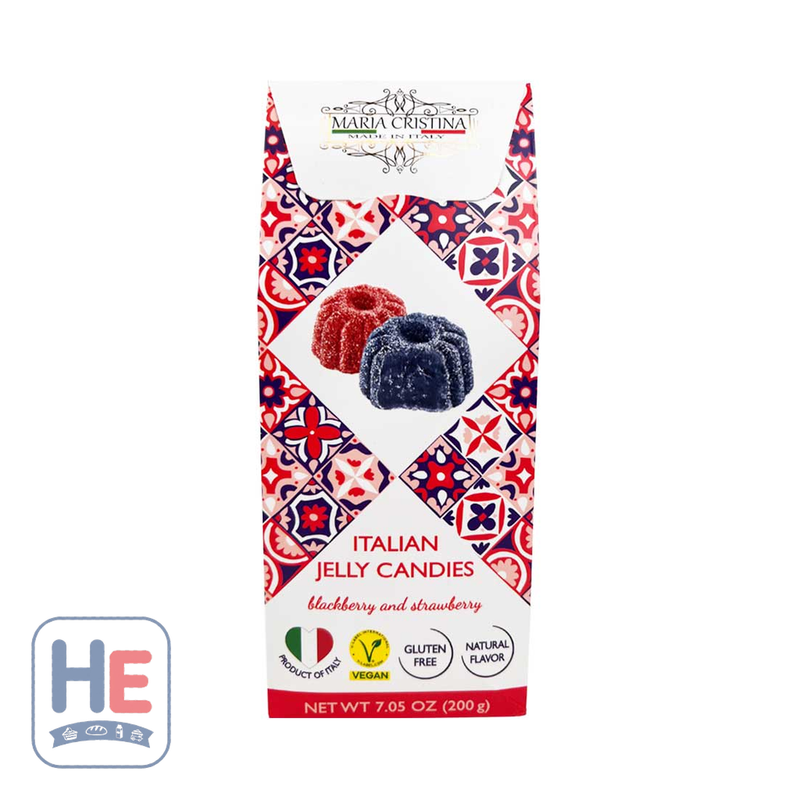 Maria Cristina Italian Vegan Blackberry Strawberry Jelly Candies 200g (7.1oz) | HE hero 638267985893