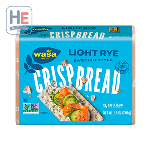 Wasa Light Rye Crispbread 270g (9.5oz) | HE hero 33617322616