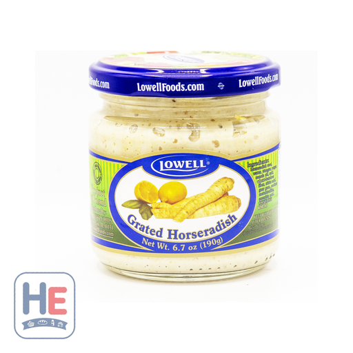 Lowell Grated Horseradish 190g (6.7oz) | HE hero 617115024199