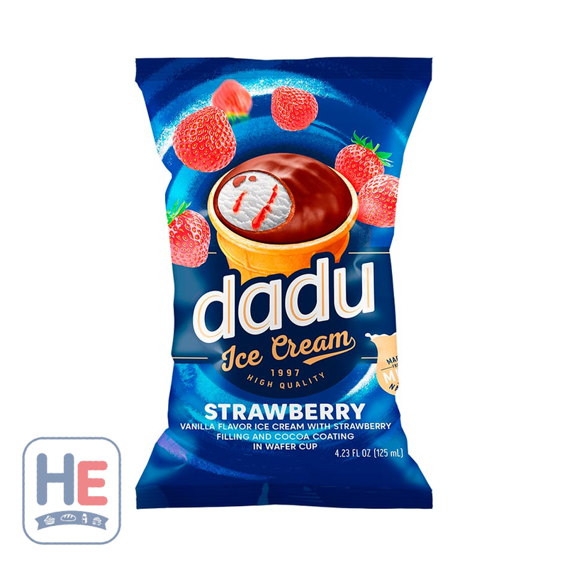 Dadu Strawberry Ice Cream 125ml (4.2fl oz) | HE hero 609613712470