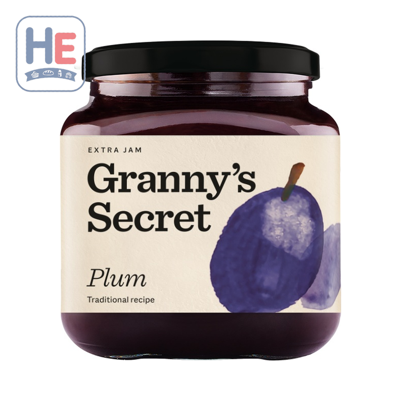 Granny's Secret Plum Extra Jam, Serbian Fruit Spread 670g (23.6oz) | HE hero 8600103831451