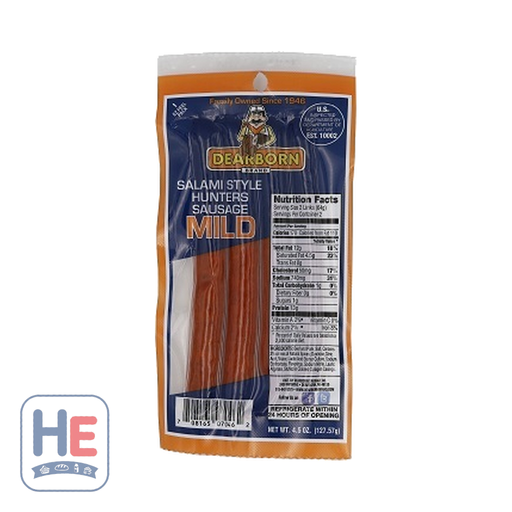 Dearborn Hunter Sausage Mild 128g (4.5oz) | HE hero 708165070462