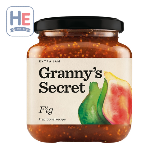 Granny's Secret Fig Extra Jam, Serbian Fruit Spread 375g (13.2oz) | HE hero 8600103131551
