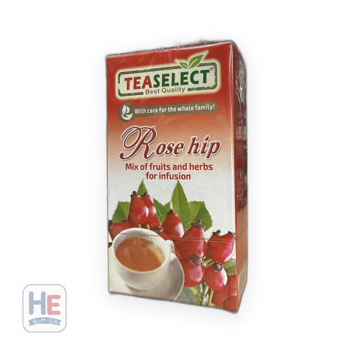Tea Select Rose Hip Herbal Tea, Bulgarian 20 Count 25g (0.9oz)