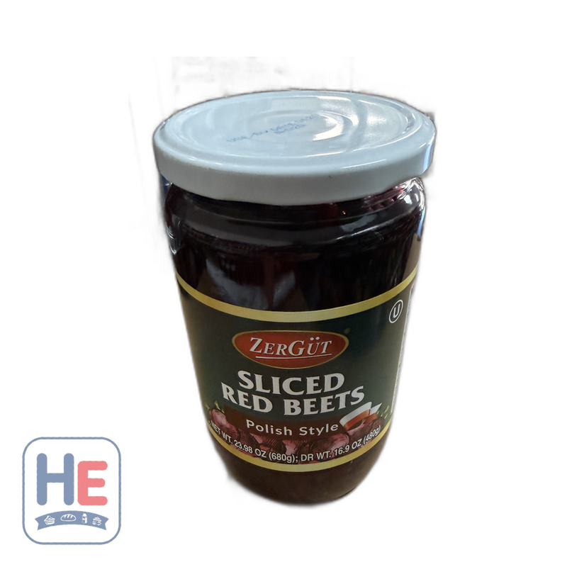 Zergut Sliced Red Beets, Polish Style 680g (23.98oz) | HE hero 43717262903