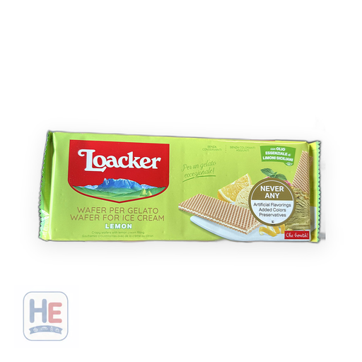 Loacker Wafer for Ice Cream Lemon 150g (5.3oz) | HE hero 76580001126