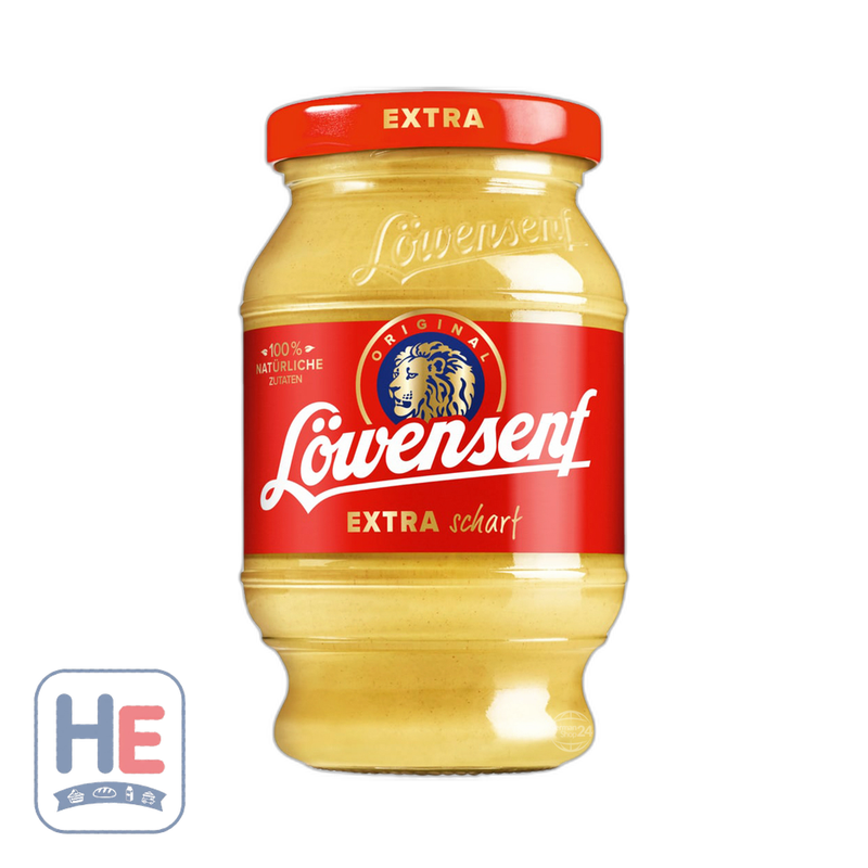 Lowensenf Extra Hot Mustard 264g (9.3oz) | HE hero 801693912447