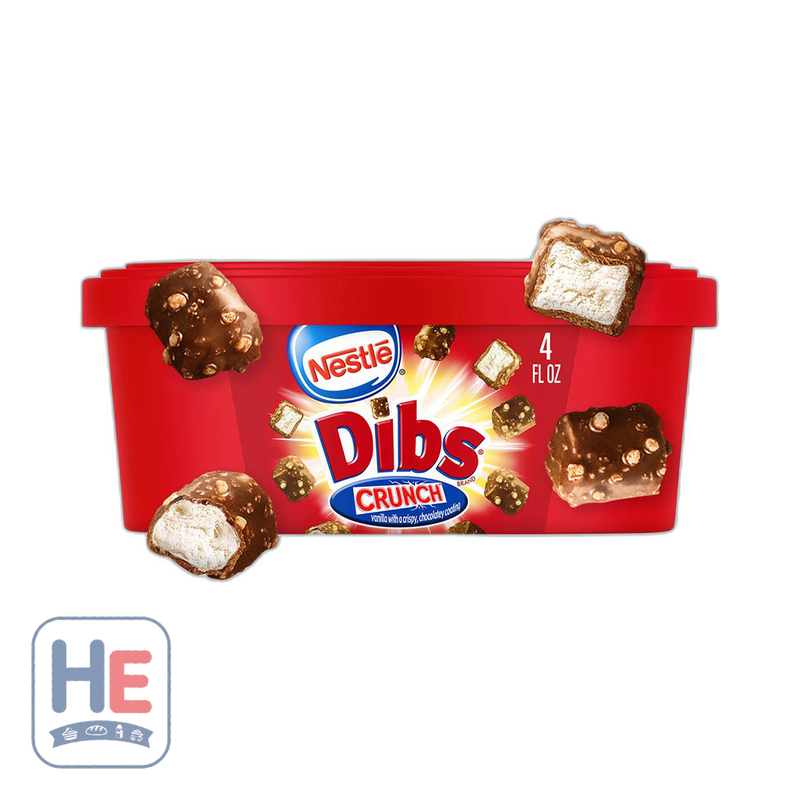 Nestlé Dibs Crunch Bite-Sized Ice Cream Snacks 118ml (4fl oz) | HE hero 41548825533