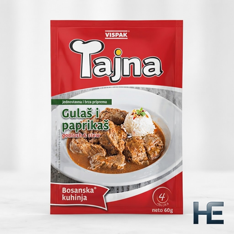 Vispak Tajna Goulash and Paprikash Seasoning Mix 60g (2.1oz) | HE hero 3870007064247