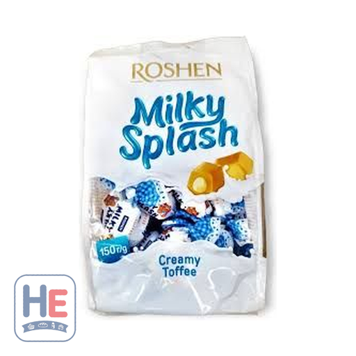 Roshen Milky Splash Toffee Candies with Milk Filling 150g (5.3oz) | HE hero 4823077623714