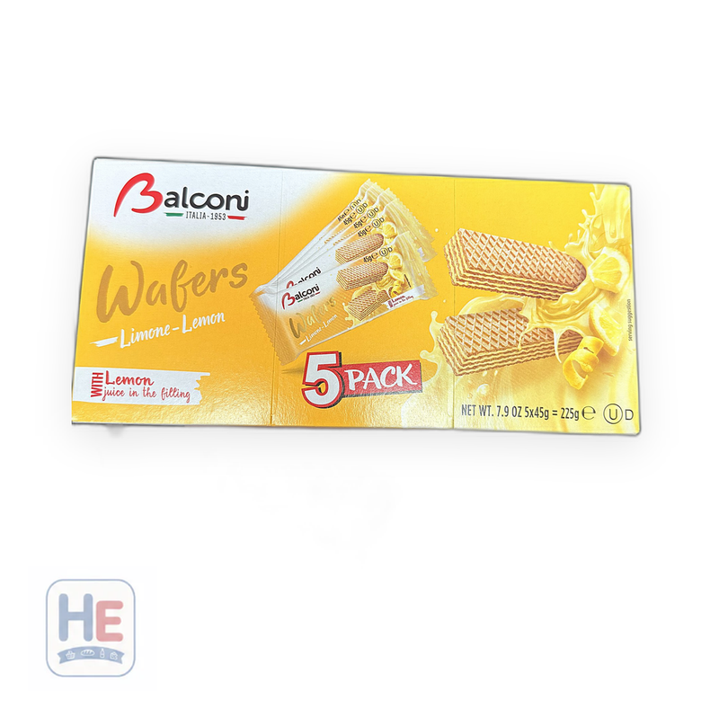 Balconi Lemon Cream Wafers 5-Pack 225g (7.9oz) | HE hero 8001585010035