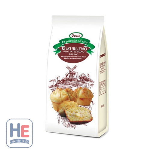 Vega Whole Grain White Corn Flour, Serbian 1kg (2.2lb) | HE hero 8600102433045