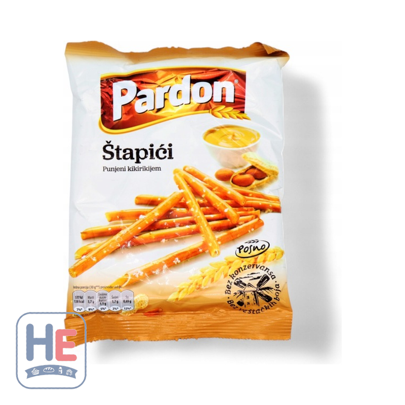 Pardon Salted Pretzel Sticks with Peanuts 210g (7.4oz) | HE hero 8606017378822